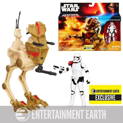 Star Wars: The Force Awakens Desert Assault Walker with First Order Stormtrooper Officer - Entertainment Earth Exclusive